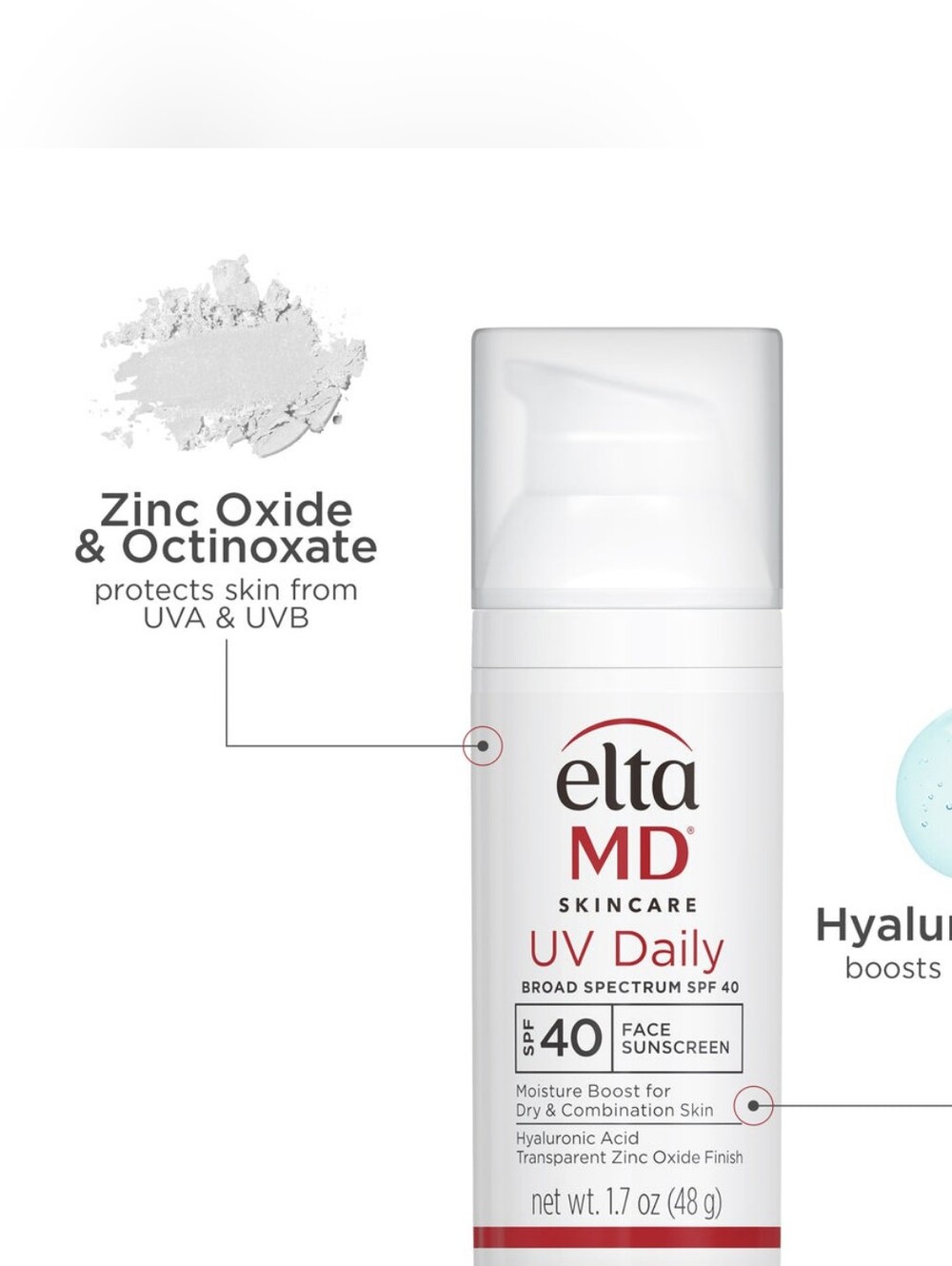 Elta MD Skincare UV Daily Broad Spectrum SPF 40 Face Sunscreen 1.7 oz